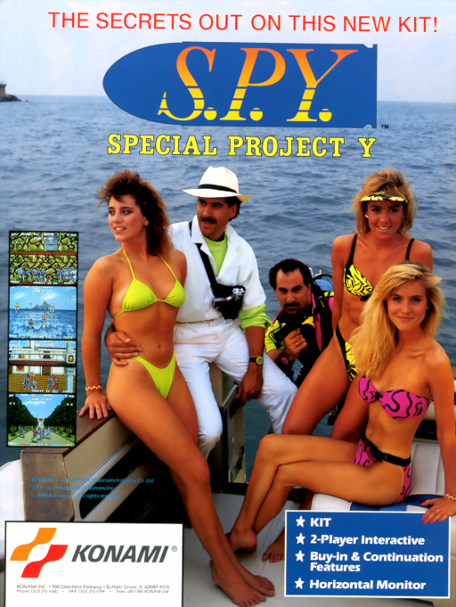 S.P.Y. - Special Project Y (World ver. N) Arcade Game Cover
